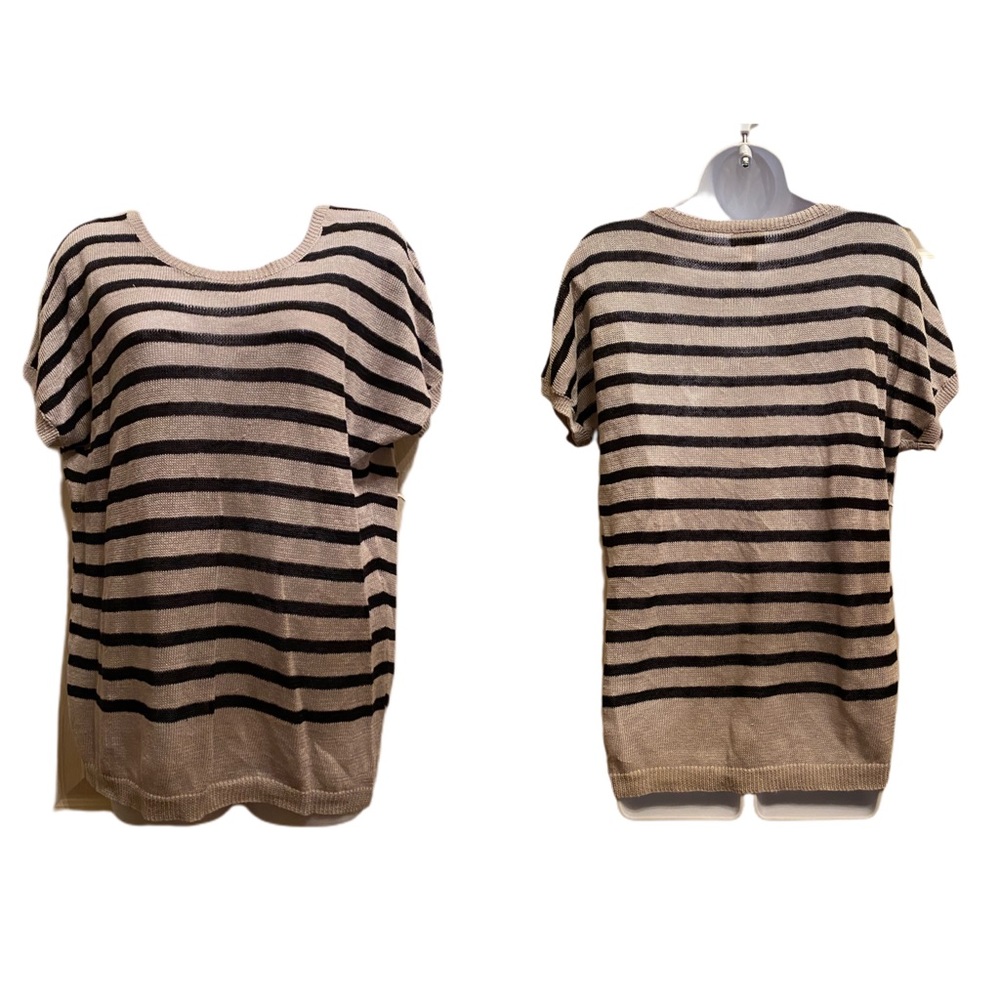 NEW! Chicos gray & black lightweight sweater S/M